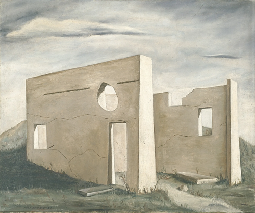 Slaughterhouse Ruins at Aledo, 1937, Gertrude Abercrombie
