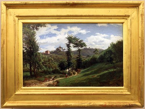 paesaggio, fra pontedecimo e campomorone, 1876, Domenico Pasquale Cambiaso