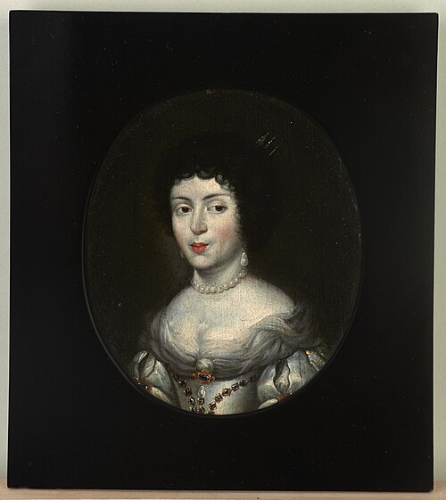 Portrait de Marie Casimire Sobieska., 1670, Daniel Schultz
