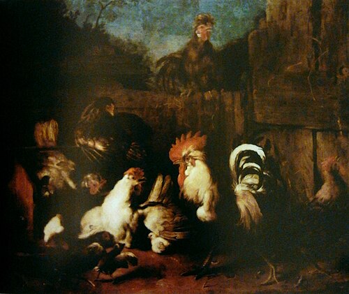 Cour avec volailles IV., 1660, Daniel Schultz
