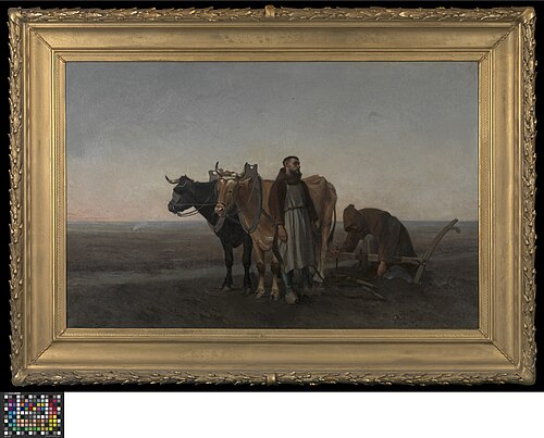 Cistercians working on land, 1801, Constantin Meunier