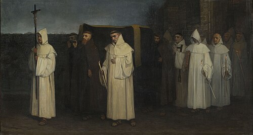 L'Enterrement d'un trappiste, , Constantin Meunier