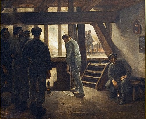 Mineurs à la recette de puits, , Constantin Meunier