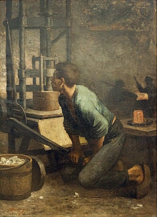 L'Homme à la presse, , Constantin Meunier
