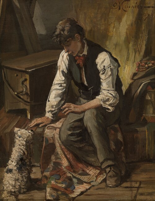 Organ Grinder, 1873, Constantin Meunier