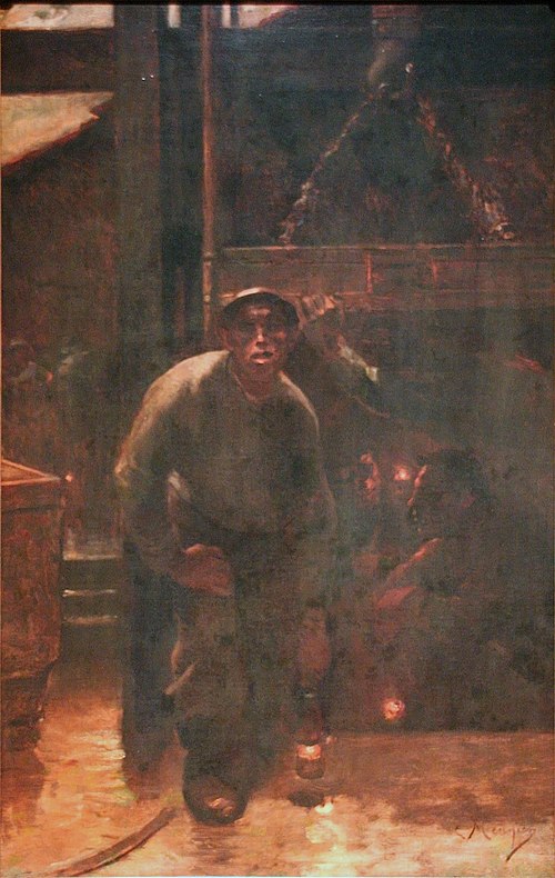 The Pithead, 1850, Constantin Meunier