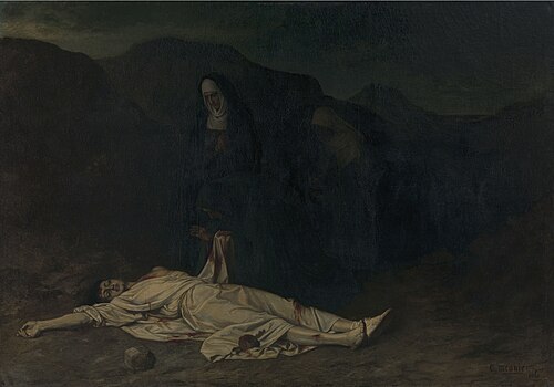 Saint Etienne, martyr, 1866, Constantin Meunier