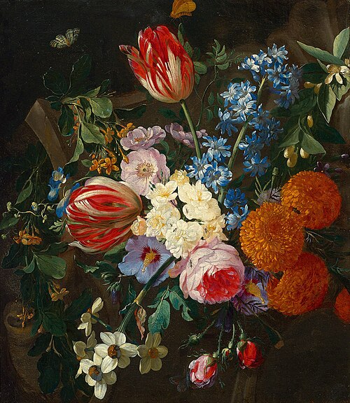 Still life of flowers, 1675, Gaspard Pieter Verbruggen I