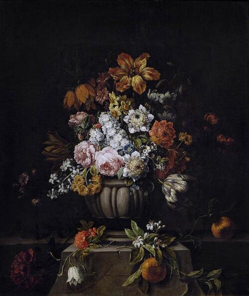 Vase de Fleurs et fruits, 1650, Gaspar Peeter Verbruggen le jeune