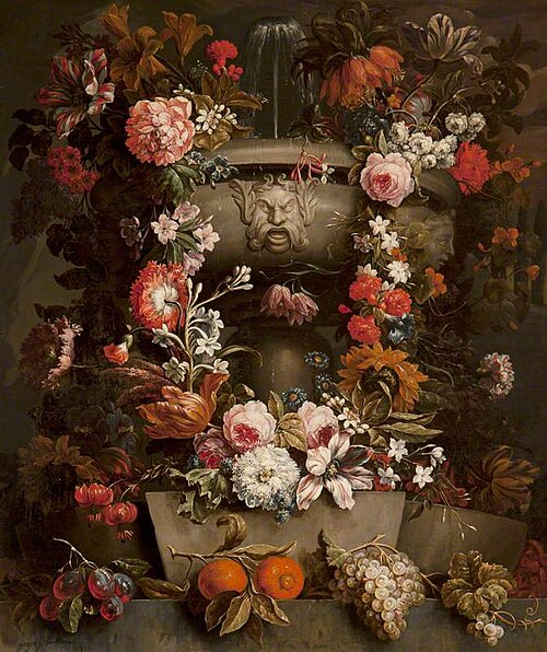 Still Life of Flowers in an Urn, , Gaspar Peeter Verbruggen le jeune
