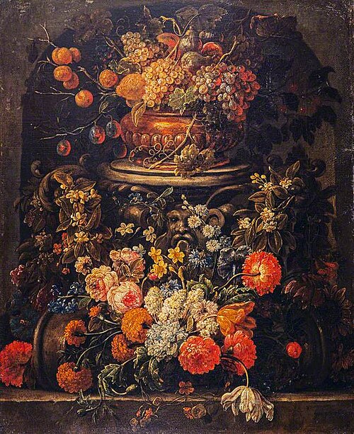 Still-life with Fruit and Flowers, 1695, Gaspar Peeter Verbruggen le jeune