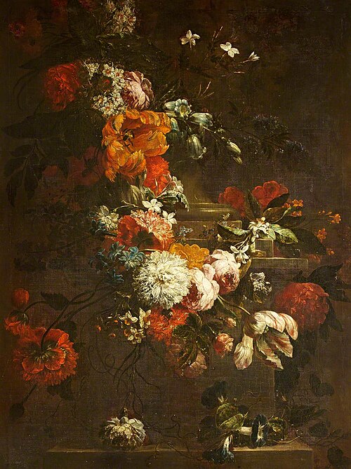 Summer Flowers on a Plinth, 1707, Gaspar Peeter Verbruggen le jeune