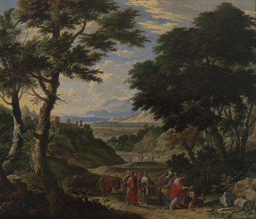 Christ Healing the Blind Man at Jericho, 1671, Gaspar de Witte