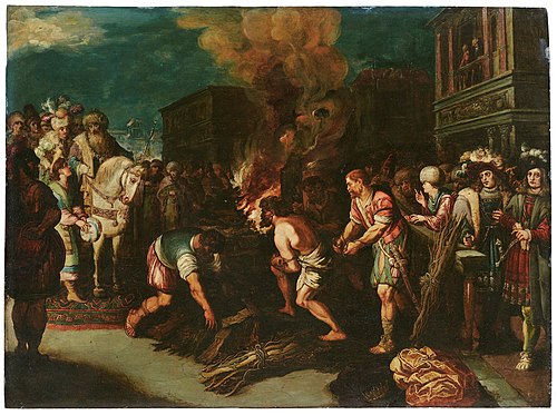 Croesus before Cyrus, 1624, Gaspar van den Hoecke