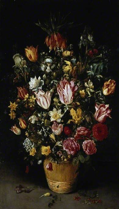 Tub of flowers, 1614, Gaspar van den Hoecke