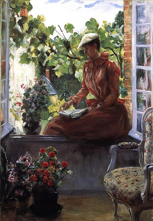 Portrait d'Anna Gœneutte portant un béret, 1889, Norbert Gœneutte