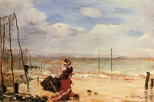 Femme sur la Plage, , Norbert Gœneutte
