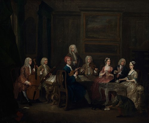 A Musical Party, the Mathias Family., 1730, Gawen Hamilton