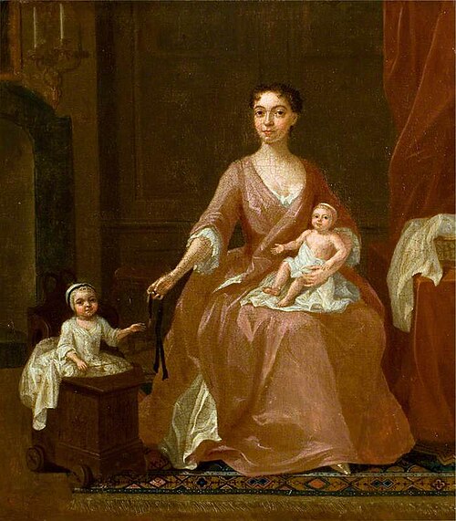 Portrait of an Unknown Woman and Two Children, 1725, Gawen Hamilton