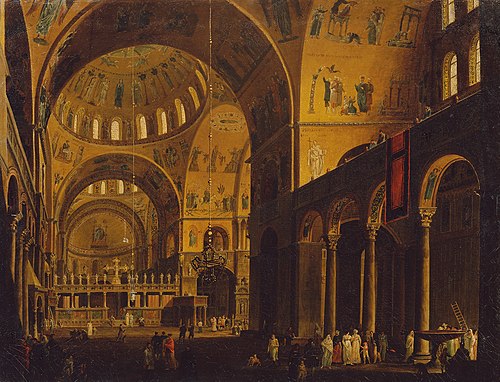 Das Innere von San Marco, 1815, Giuseppe Borsato