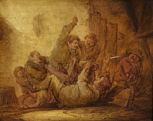 A Brawl between Peasants, , Benjamin Gerritsz Cuyp