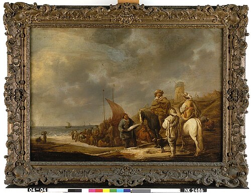 Strandgezicht met visverkopers, 1639, Benjamin Gerritsz Cuyp