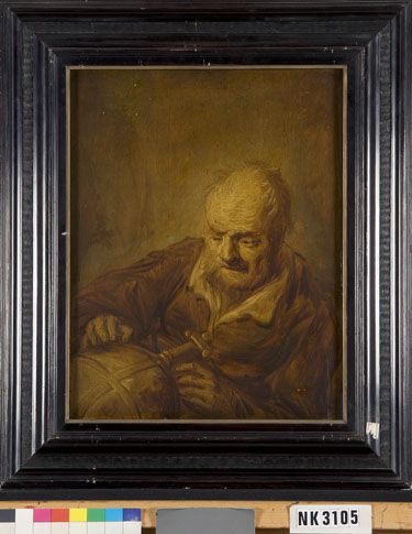 Man met globe (Heraclitus?), 1639, Benjamin Gerritsz Cuyp