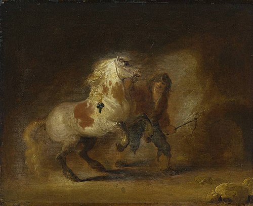 Pferd und Knecht (zugeschrieben), 1635, Benjamin Gerritsz Cuyp