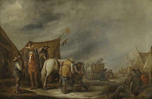 A Military Encampment, 1642, Benjamin Gerritsz Cuyp