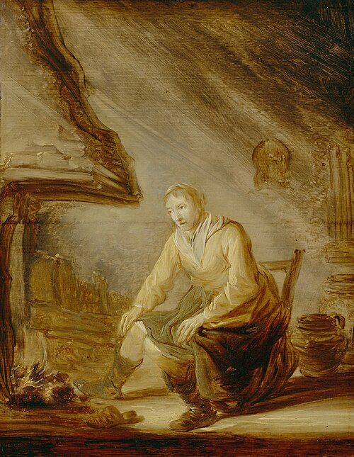 Woman before a Fire, 1640, Benjamin Gerritsz Cuyp