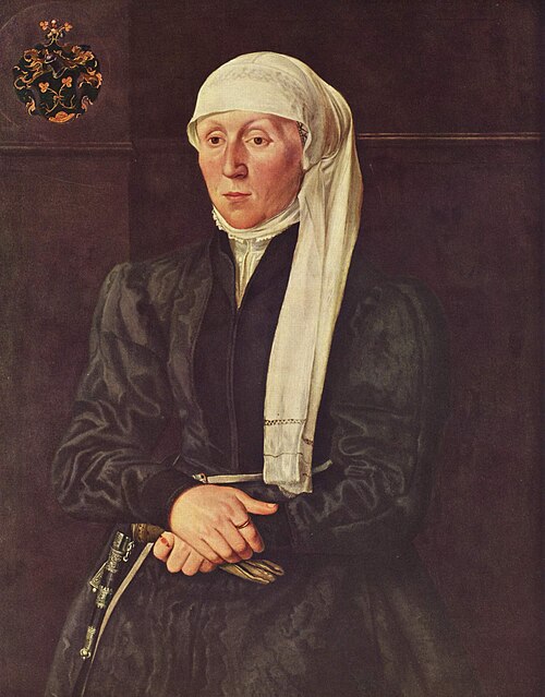 Porträt der Frau Tucher, 1551, Hans Muelich
