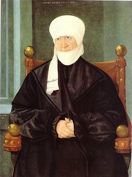 Retrat d'una dona de 57 anys, 1539, Hans Muelich
