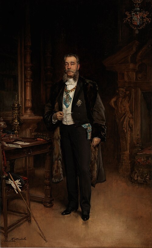 José María de Murga y Reolid I marqués de Linares, 1888, Francisco Pradilla y Ortiz