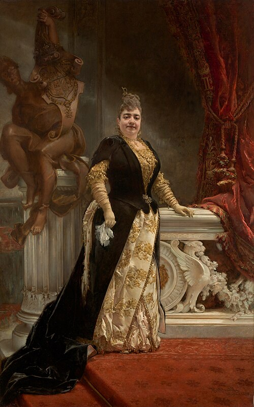Raimunda Ossorio y Ortega marquesa de Linares, 1888, Francisco Pradilla y Ortiz