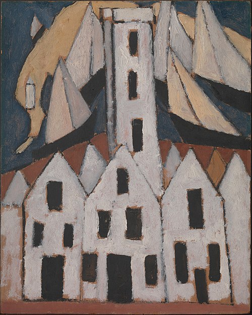 Movement No. 5, Provincetown Houses, 1916, Marsden Hartley