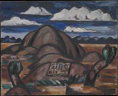 Cemetery, New Mexico, 1924, Marsden Hartley