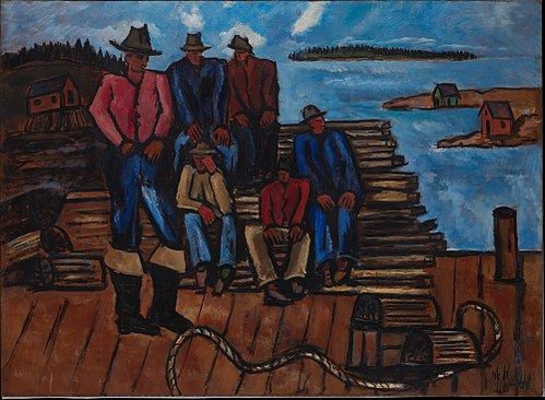 Lobster Fishermen, 1940, Marsden Hartley