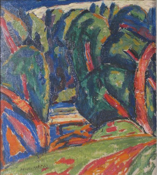 Arbre rouge, 1910, Marsden Hartley