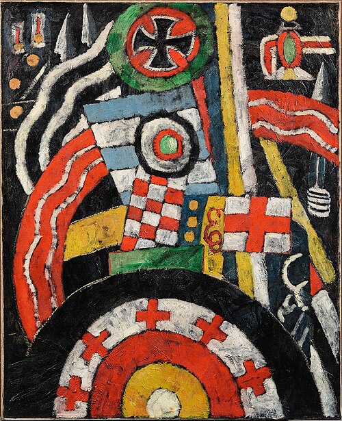 Abstraction (Military Symbols), , Marsden Hartley