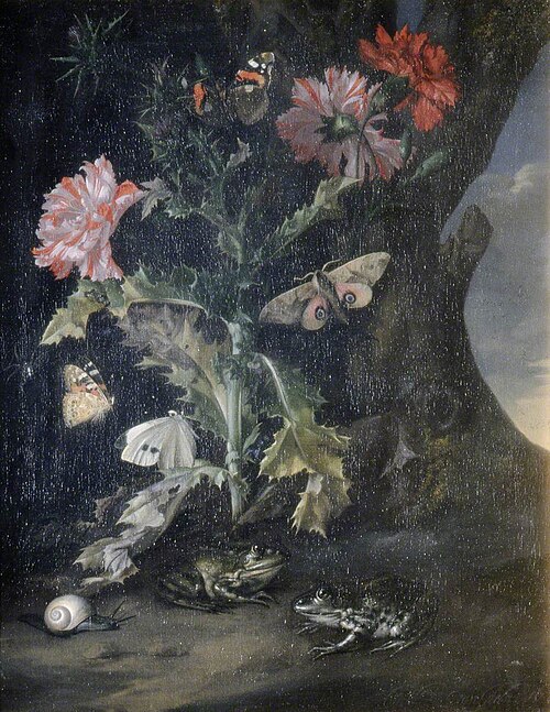Still Life with Carnations, 1682, Willem van Aelst