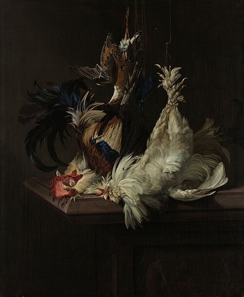 Still Life with Poultry, 1658, Willem van Aelst