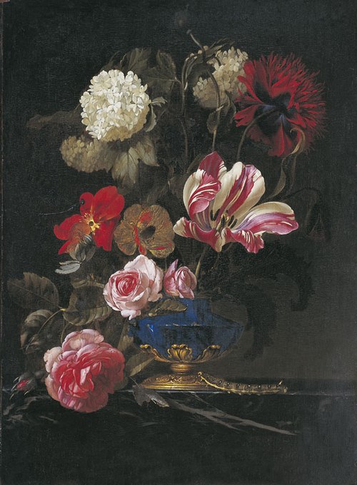 Flowers in a Vase, 1651, Willem van Aelst
