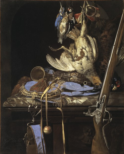 Dead Birds and Hunting Gear, 1664, Willem van Aelst