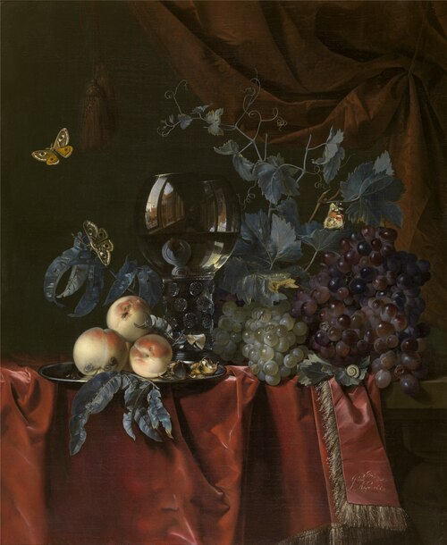 Fruit and Wine Glass, 1659, Willem van Aelst