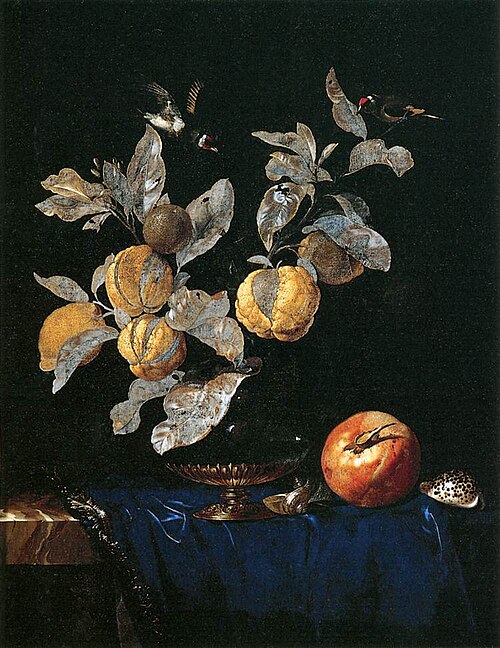 Still Life with Fruit, 1664, Willem van Aelst