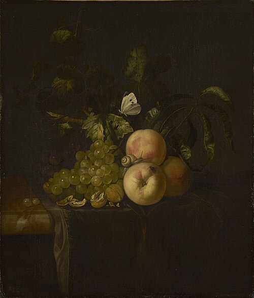 Still Life with Fruit, 1670, Willem van Aelst