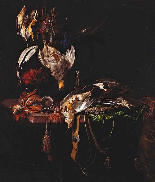 Dead Game with Trophies of the Chase, 1657, Willem van Aelst