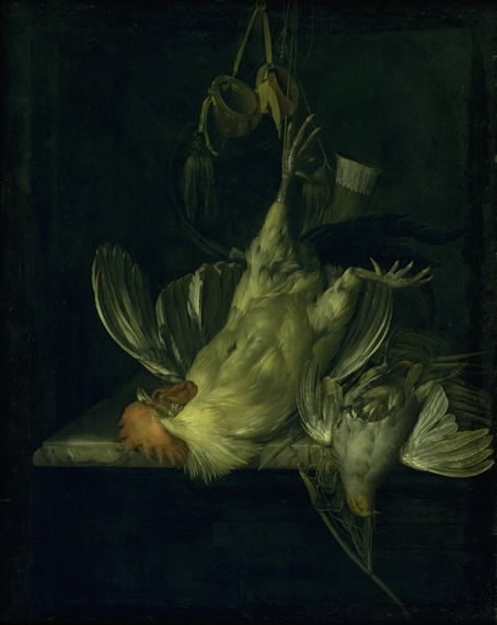 A Dead White Cock, 1662, Willem van Aelst