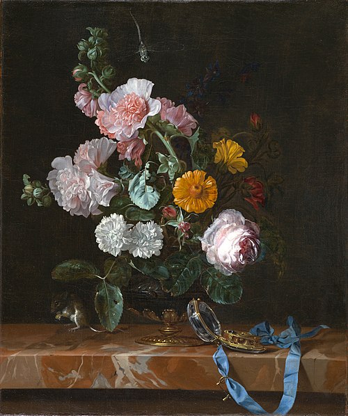 Vanitas Flower Still Life, 1656, Willem van Aelst