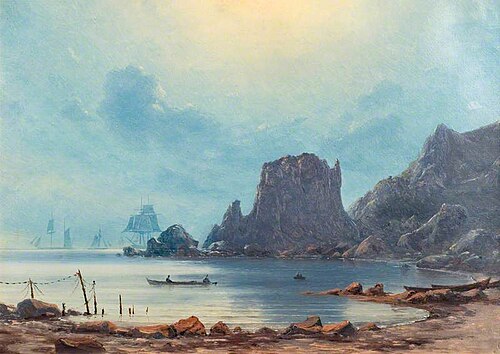 Coast Scene: Gulf of Lyons, , Georg Emil Libert